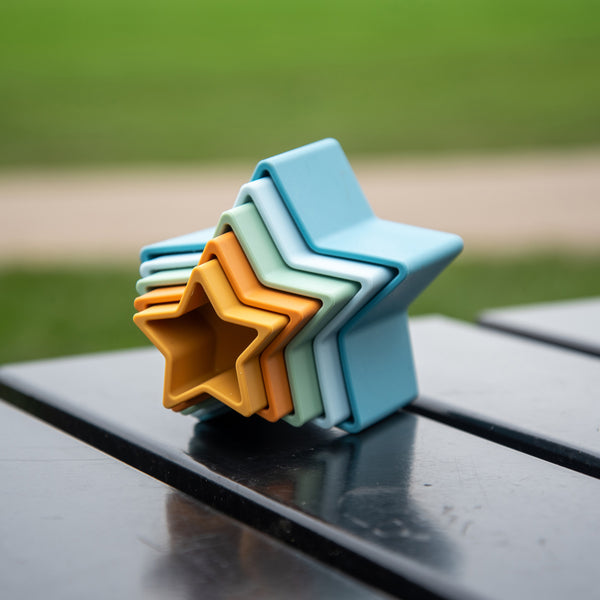 SiliSoft® Star Stacking Cups (Neutral)