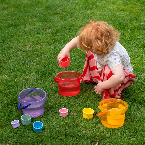 SiliSoft® Round Stacking Cups (Rainbow)