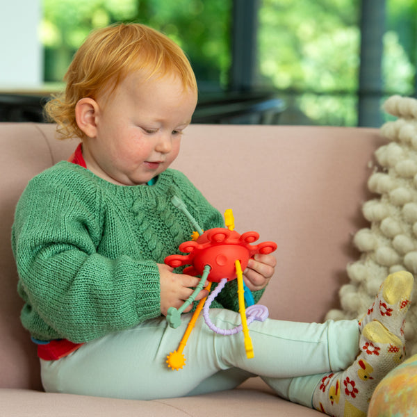 SiliSoft® Zip Pull Toy (Rainbow)