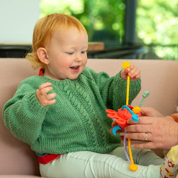 SiliSoft® Zip Pull Toy (Rainbow)