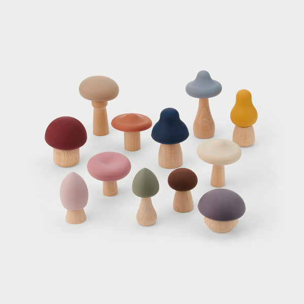 SiliSoft® Woodland Mushroom Set (Earth)
