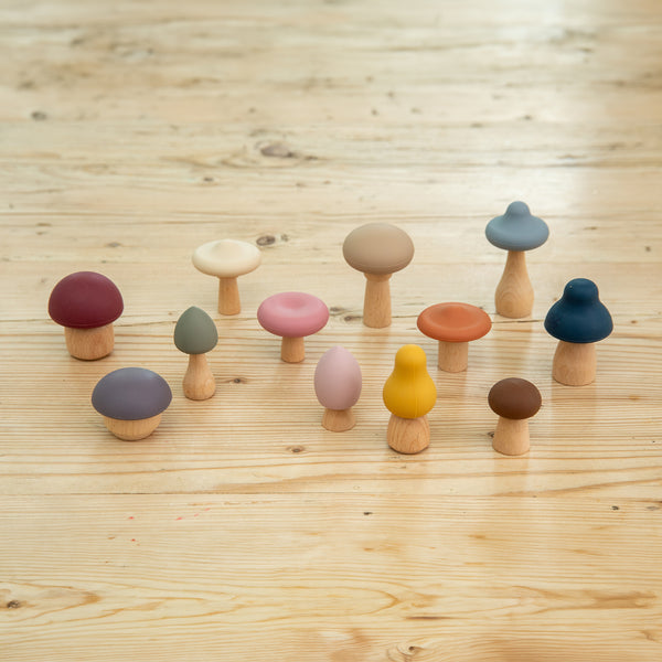 SiliSoft® Woodland Mushroom Set (Earth)