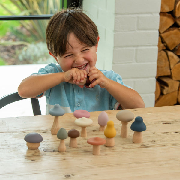 SiliSoft® Woodland Mushroom Set (Earth)