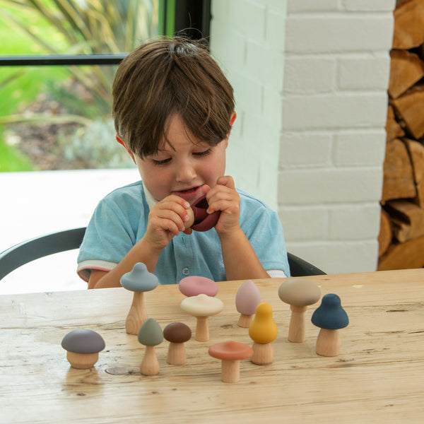 SiliSoft® Woodland Mushroom Set (Earth)