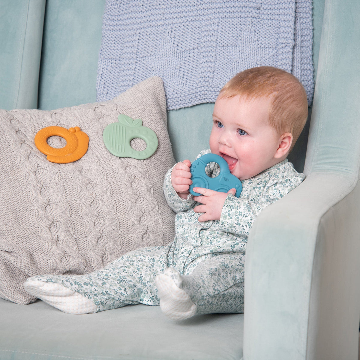 Jouets éducatifs SiliSoft TickiT : 4 balles texturées en silicone mou