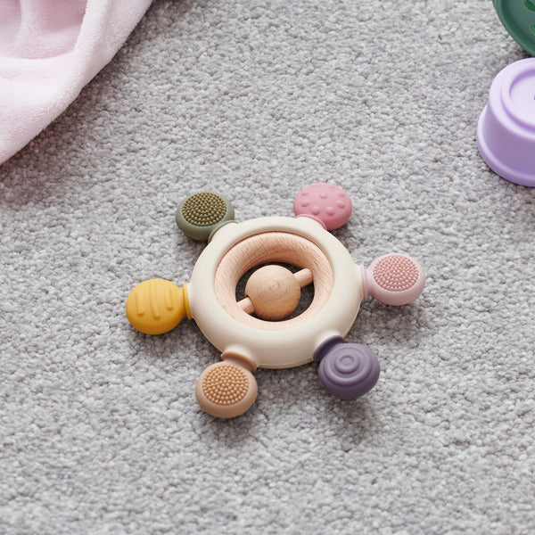 SiliSoft® Rattle Teether (Earth)