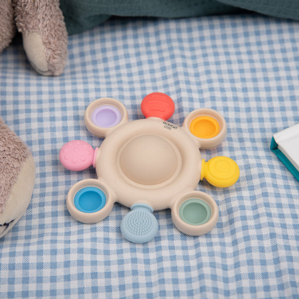 SiliSoft® Pop Teether (Rainbow)