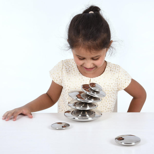 Sensory Steel Silver Buttons