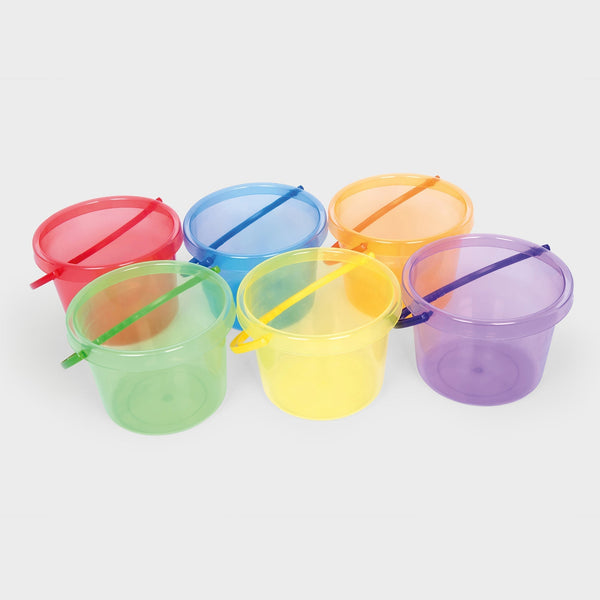 Translucent Colour Buckets, Funnels & Jugs Set