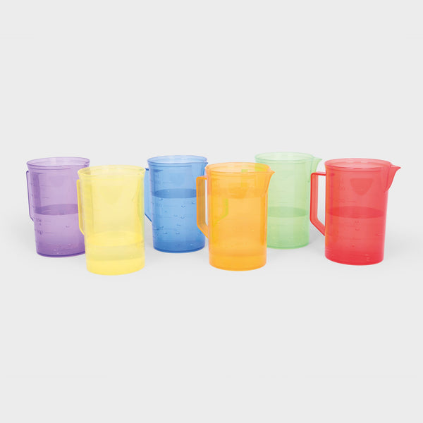 Translucent Colour Buckets, Funnels & Jugs Set