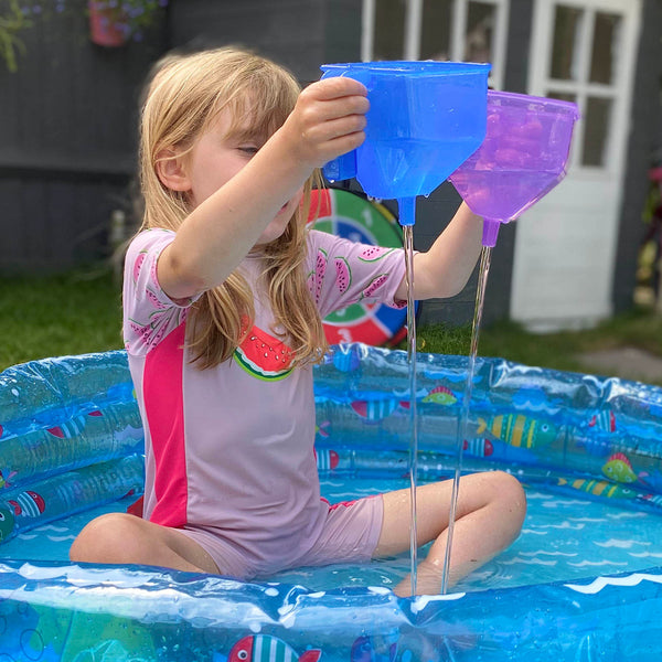 Translucent Colour Buckets, Funnels & Jugs Set