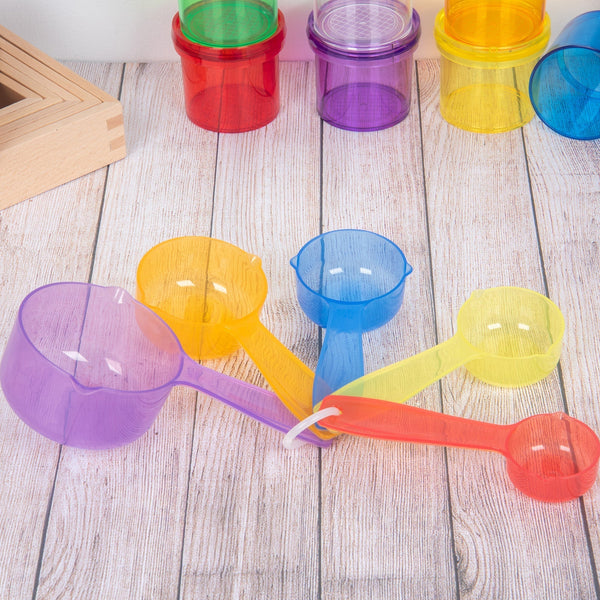 Translucent Colour Measuring Cups - Pack of 5