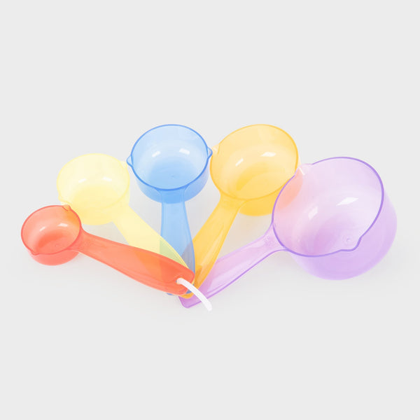 Translucent Colour Measuring Cups - Pack of 5