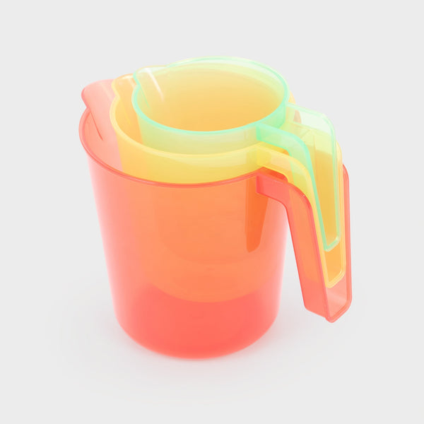 Translucent Colour Nesting Jugs - Pack of 3