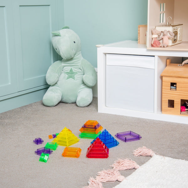 Translucent Colour Pyramid Builder - Pack of 30
