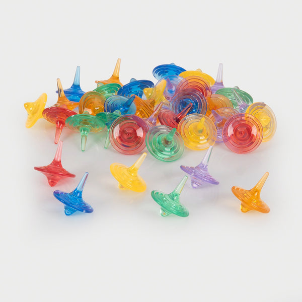 Translucent Colour Spinners - Pack of 36