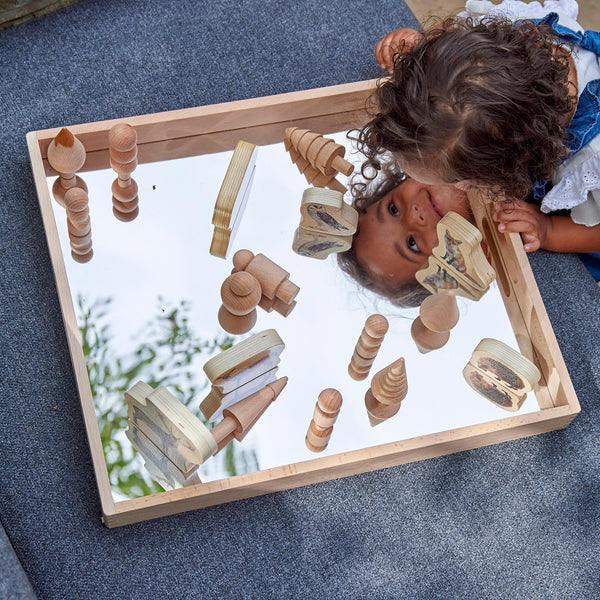 Wooden Mirror Tray