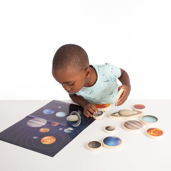 Wooden Solar System Discs
