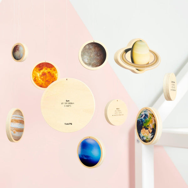 Wooden Solar System Discs