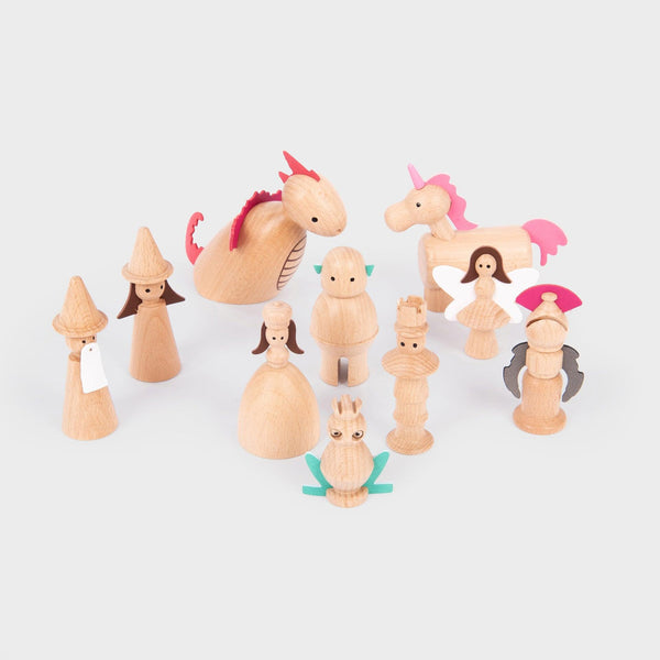 Wooden Enchanted Figures