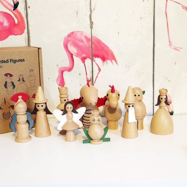 Wooden Enchanted Figures