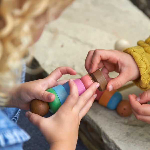Rainbow Wooden Community People