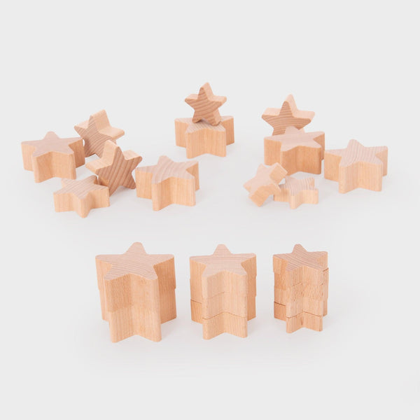 Natural Wooden Stars
