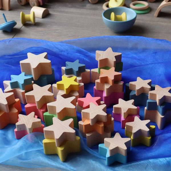 Natural Wooden Stars