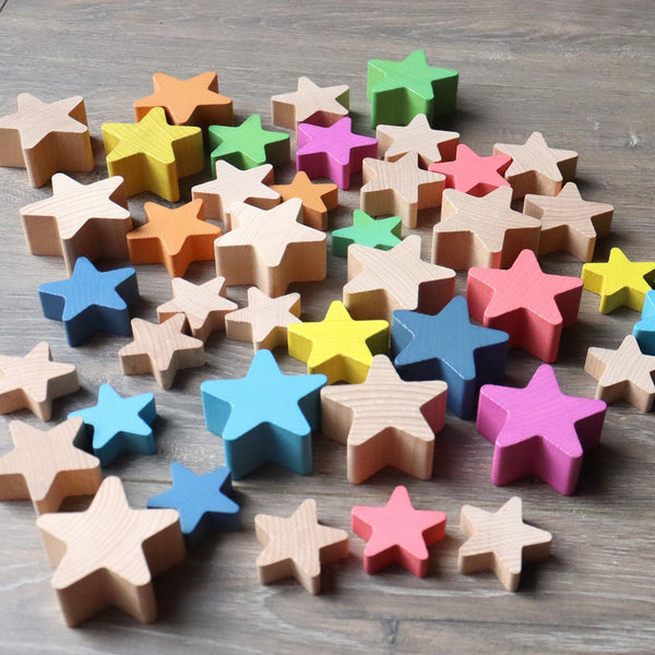 Natural Wooden Stars