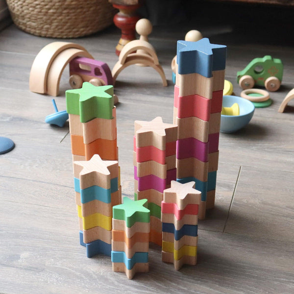 Natural Wooden Stars