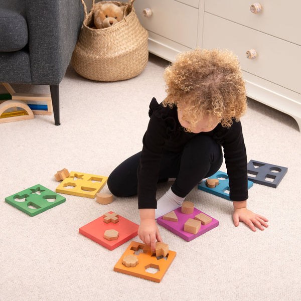 Rainbow Wooden Shape Stacker