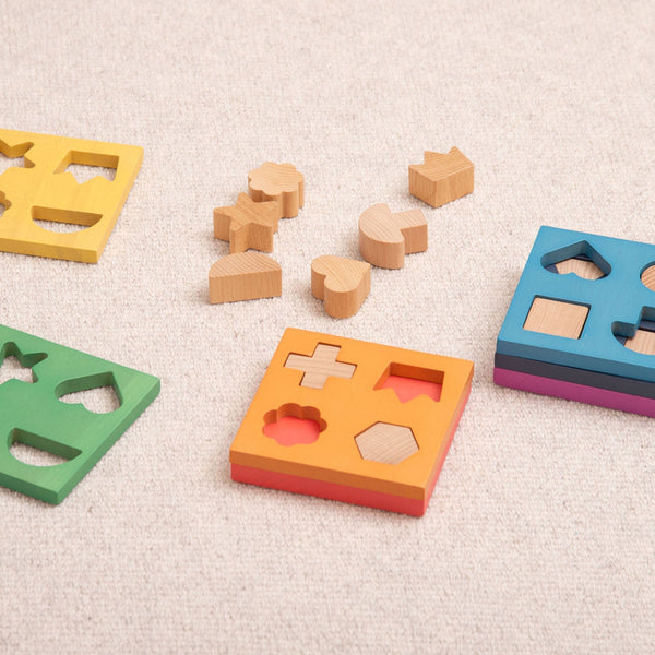 Rainbow Wooden Shape Stacker
