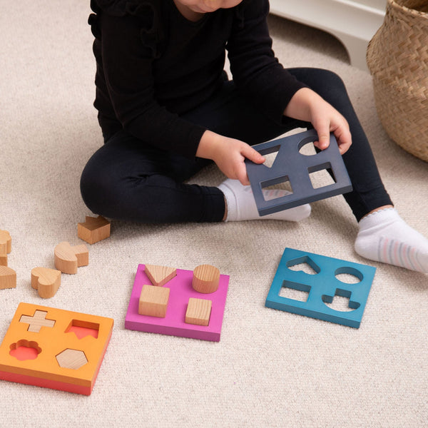 Rainbow Wooden Shape Stacker