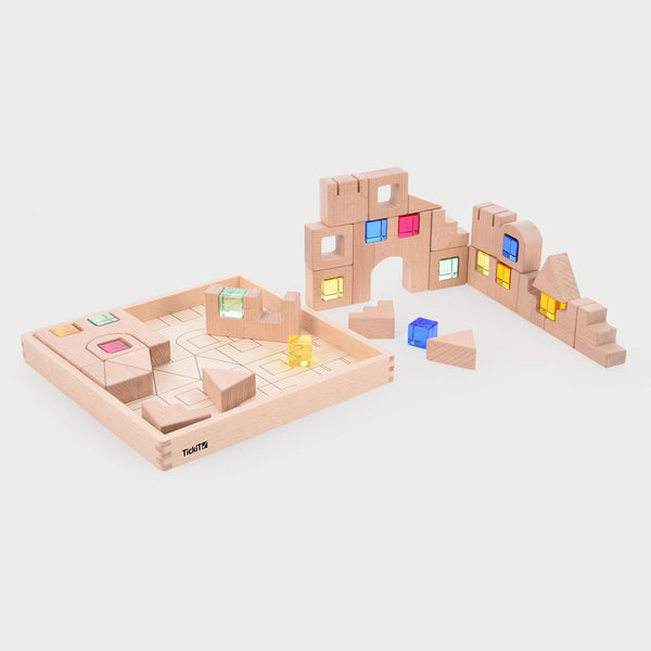 Wooden Building Gem Blocks