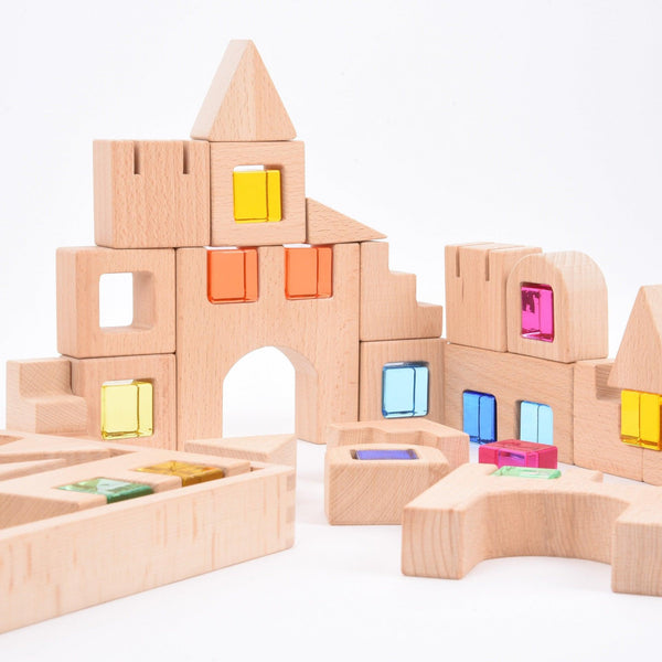 TickiT - Wooden Building Gem Blocks
