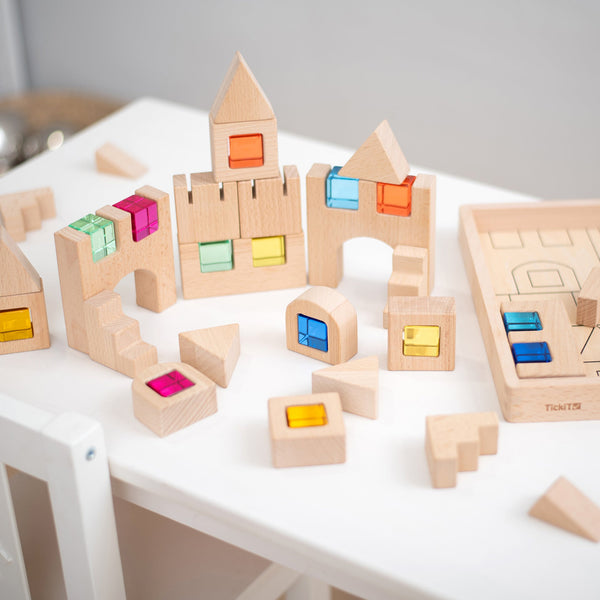 Wooden Building Gem Blocks