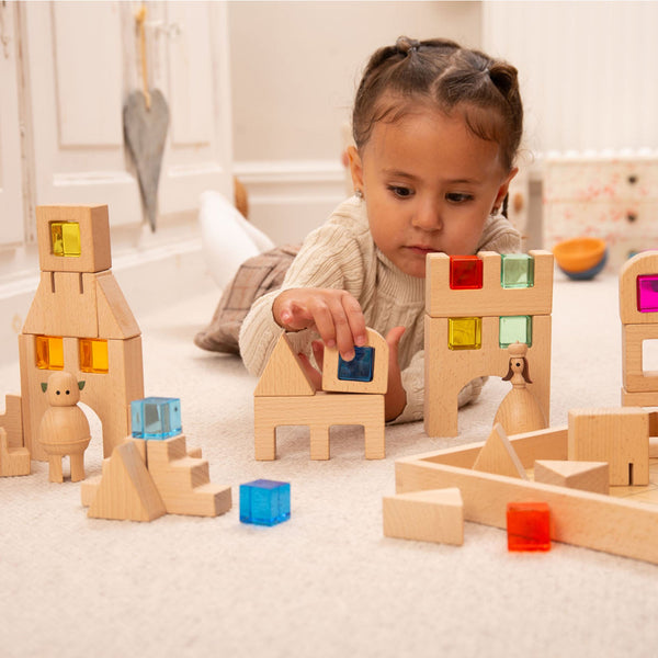 Wooden Building Gem Blocks