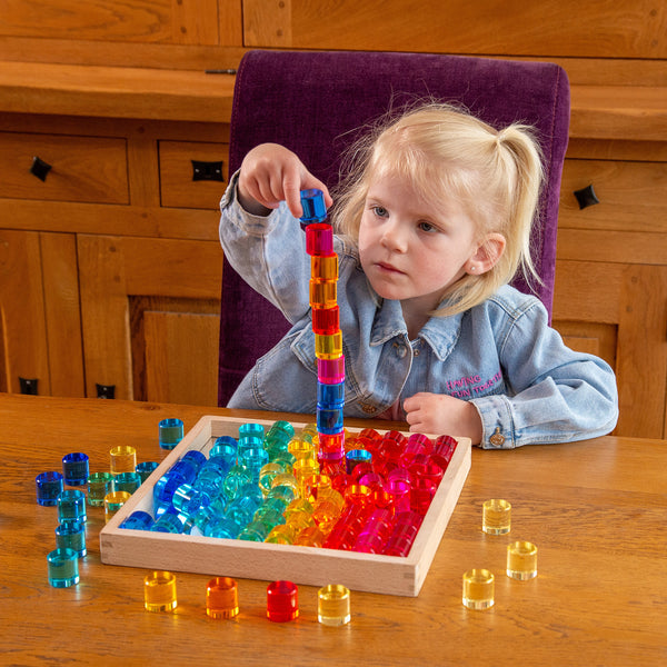 Gem Circle Mirror Tray