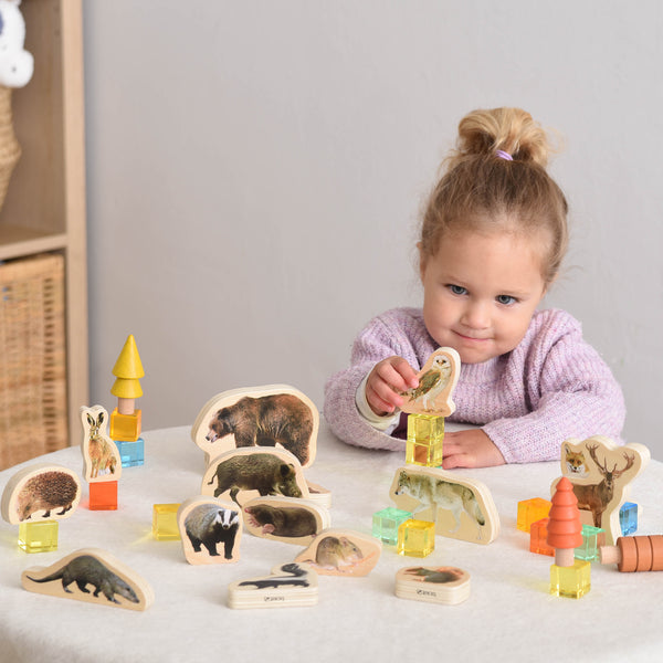 Wooden Forest Animal Blocks