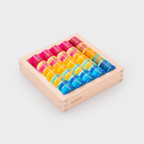 Gem Circle Mirror Tray