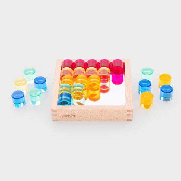 Gem Circle Mirror Tray