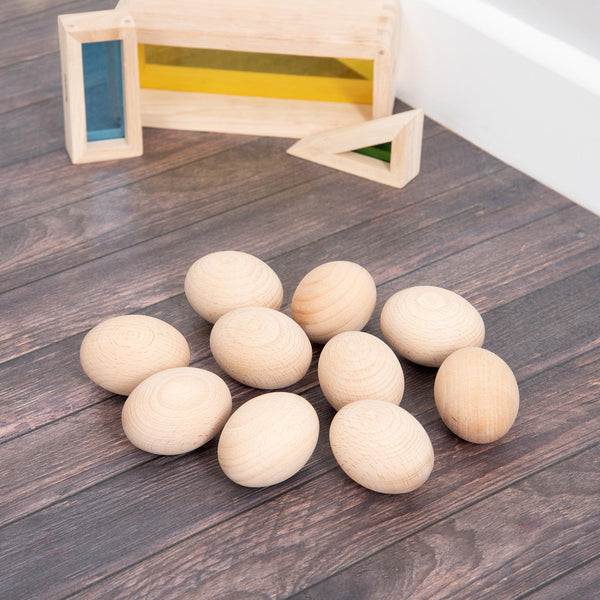 Natural Wooden Eggs