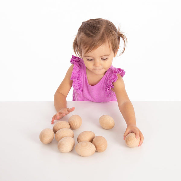 Natural Wooden Eggs
