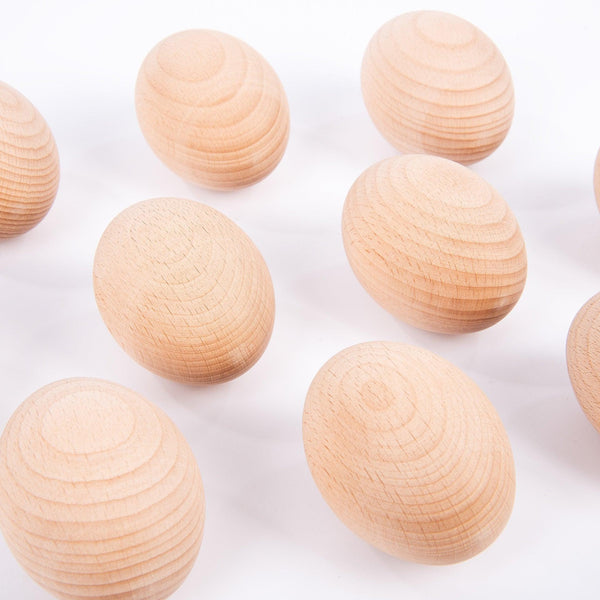 Natural Wooden Eggs