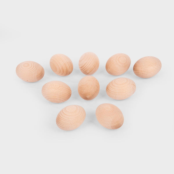 Natural Wooden Eggs