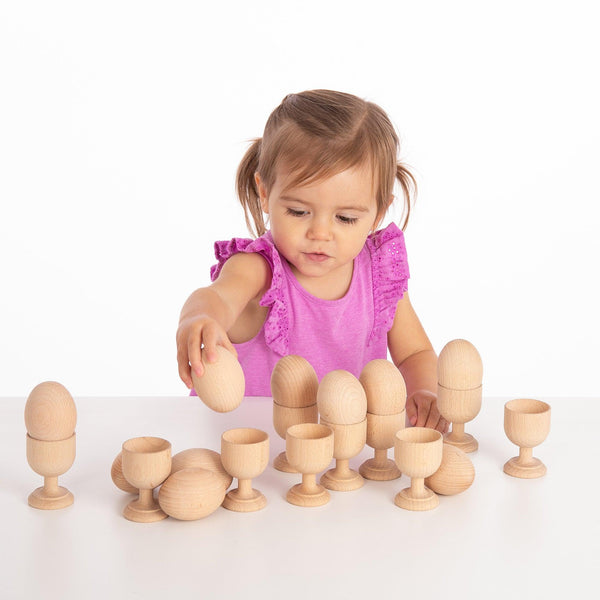 Natural Wooden Eggs