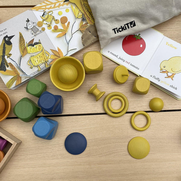 Rainbow Wooden Balls