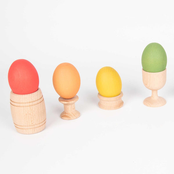 Rainbow Wooden Eggs