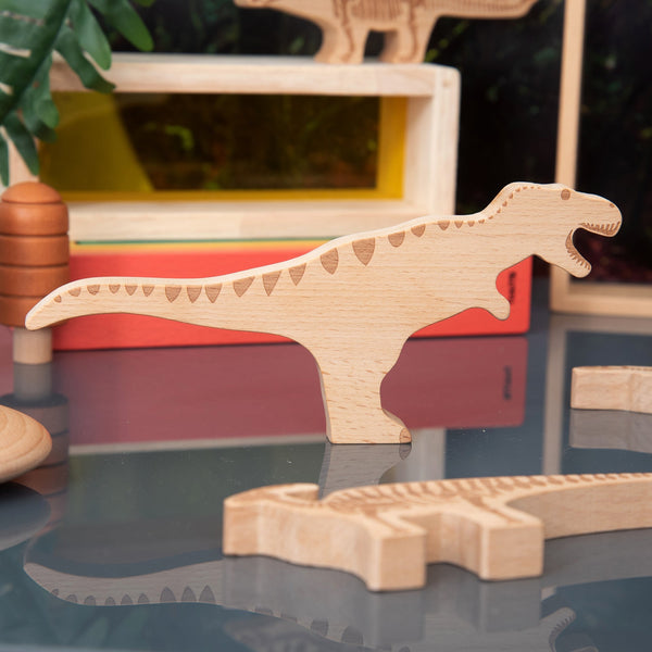 Wooden Dinosaur Blocks