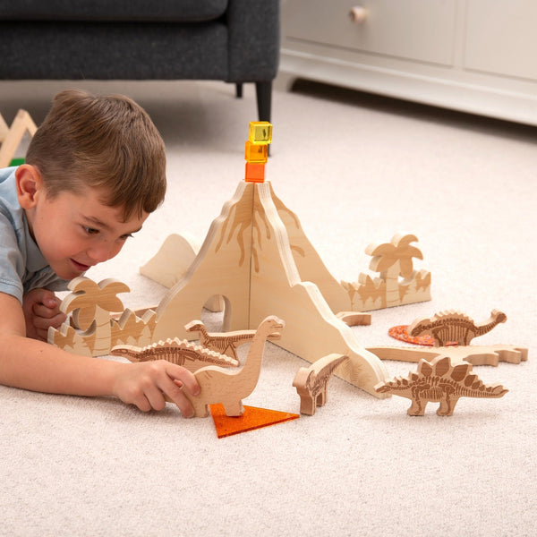 Wooden Dinosaur Blocks